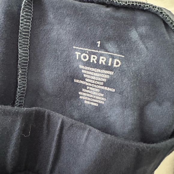 Blue Tie Dye High-Rise Full Length Signature Waist Premium Legging Size 1X - Picture 4 of 4